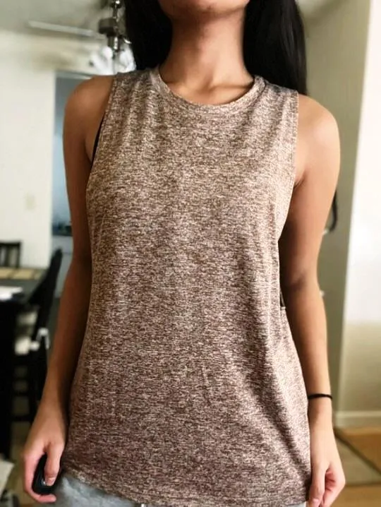 Warrior Drop Armhole Tank Top - Mocha Brown