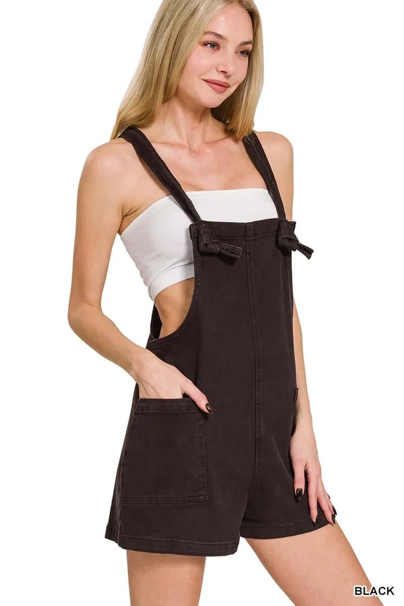 Washed Knot Overalls