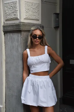 White Balloon Mini-Skirt