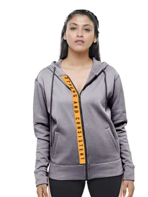 Women Grey Solid Jackets ND JACKET-Grey