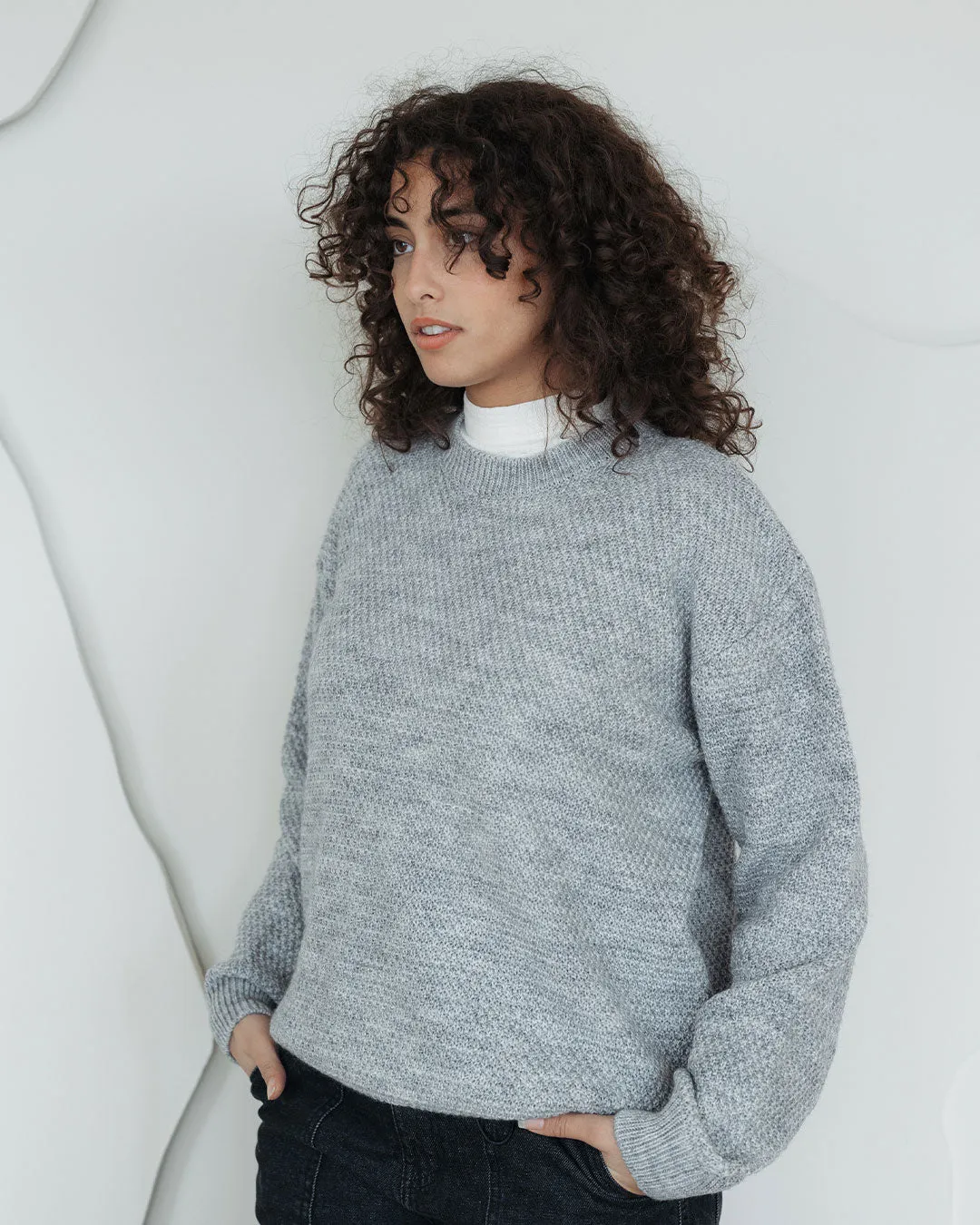 Women Honeycomb Pullover