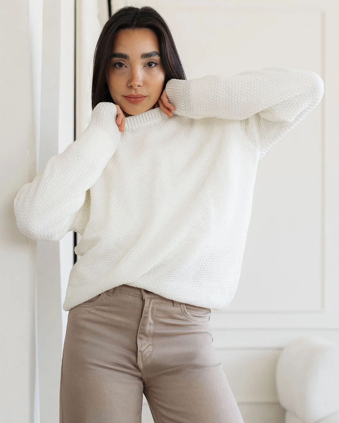 Women Honeycomb Pullover