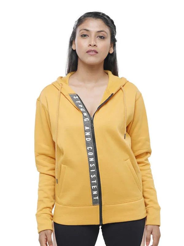Women Mustard Solid Jackets ND JACKET-Mustard
