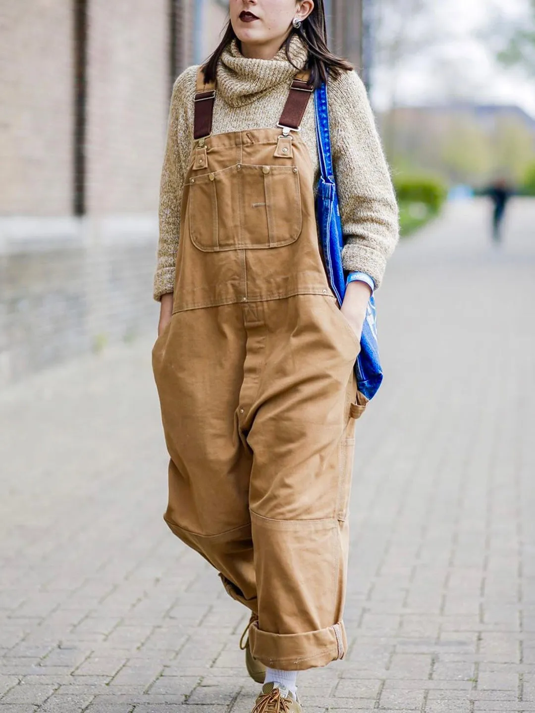 Women's Relaxed Fit Canvas Overalls
