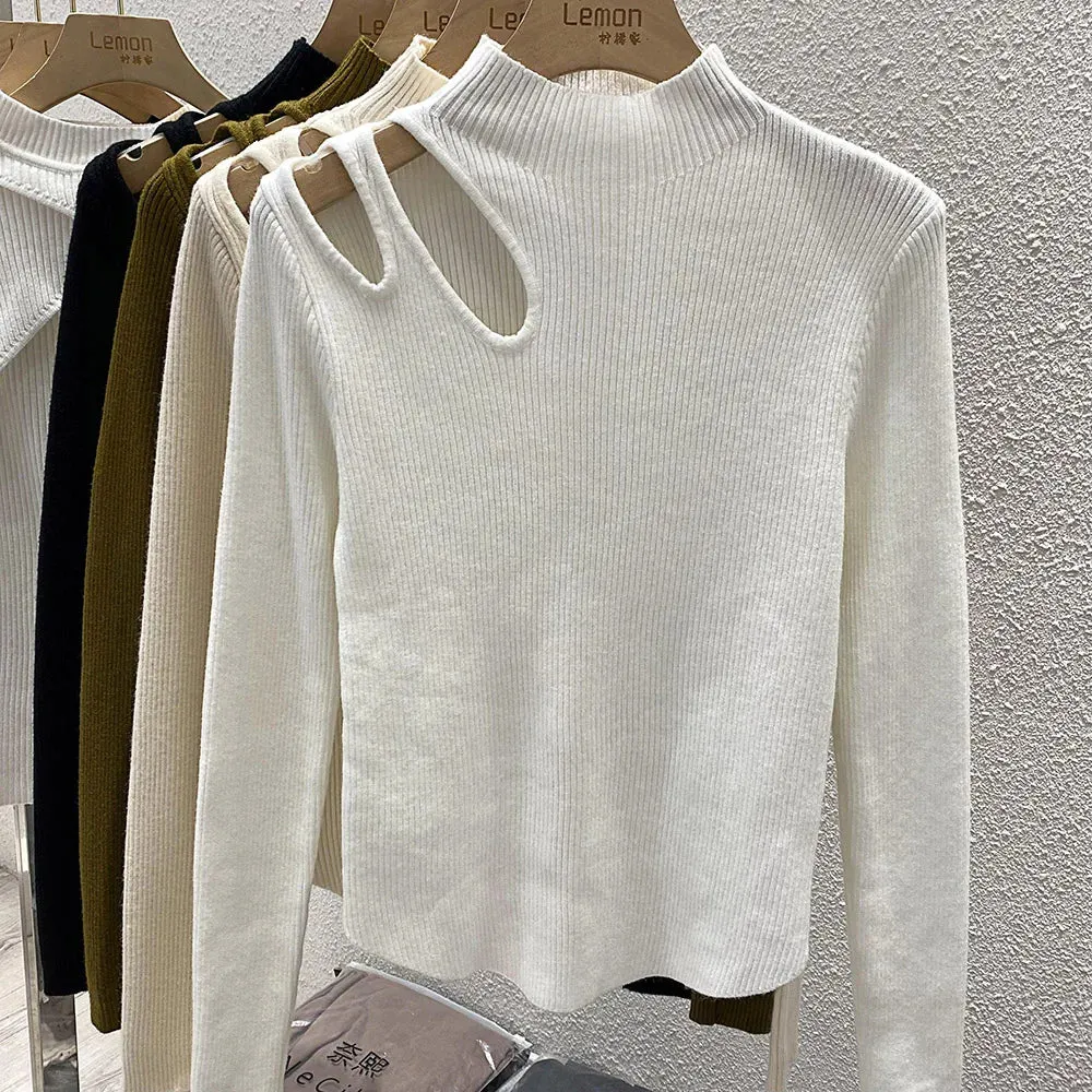 Women's Ribbed Turtleneck Knitted Fit Soft Warm Pullovers Sweater