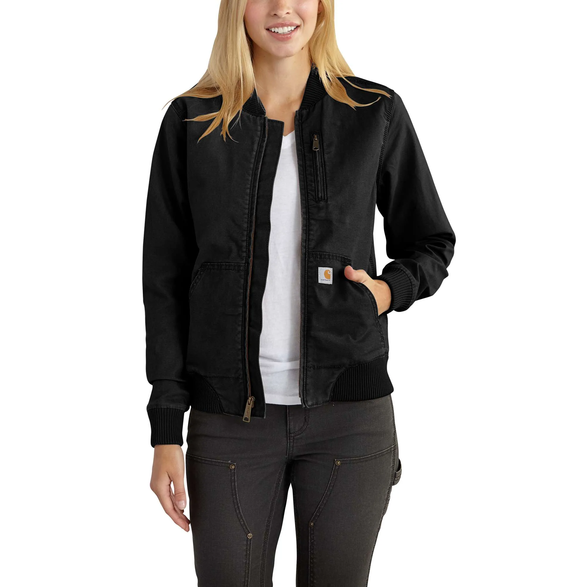 Women's Rugged Flex® Relaxed Fit Canvas Jacket - 1 Warm Rating
