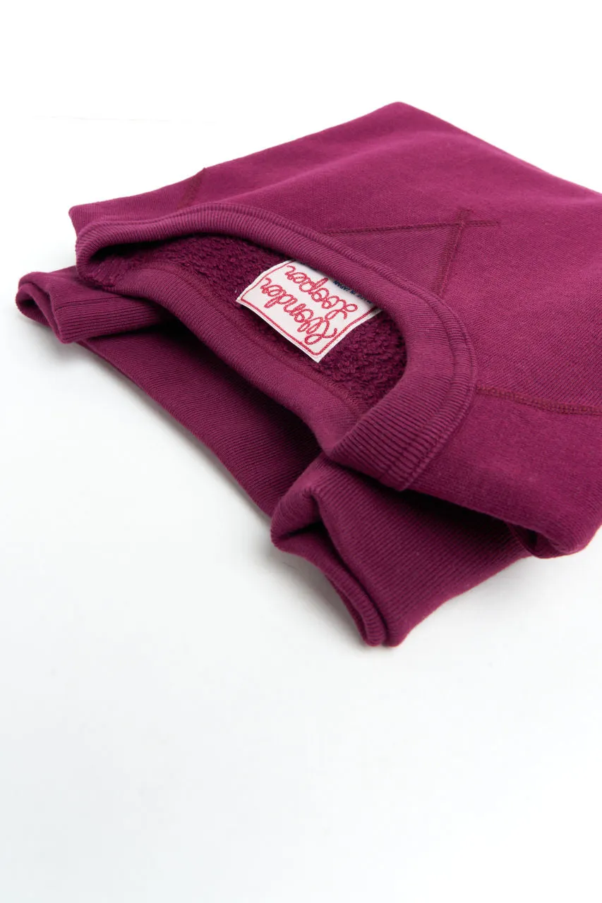 Wonder Looper Crewneck Super Looper French Terry Burgundy