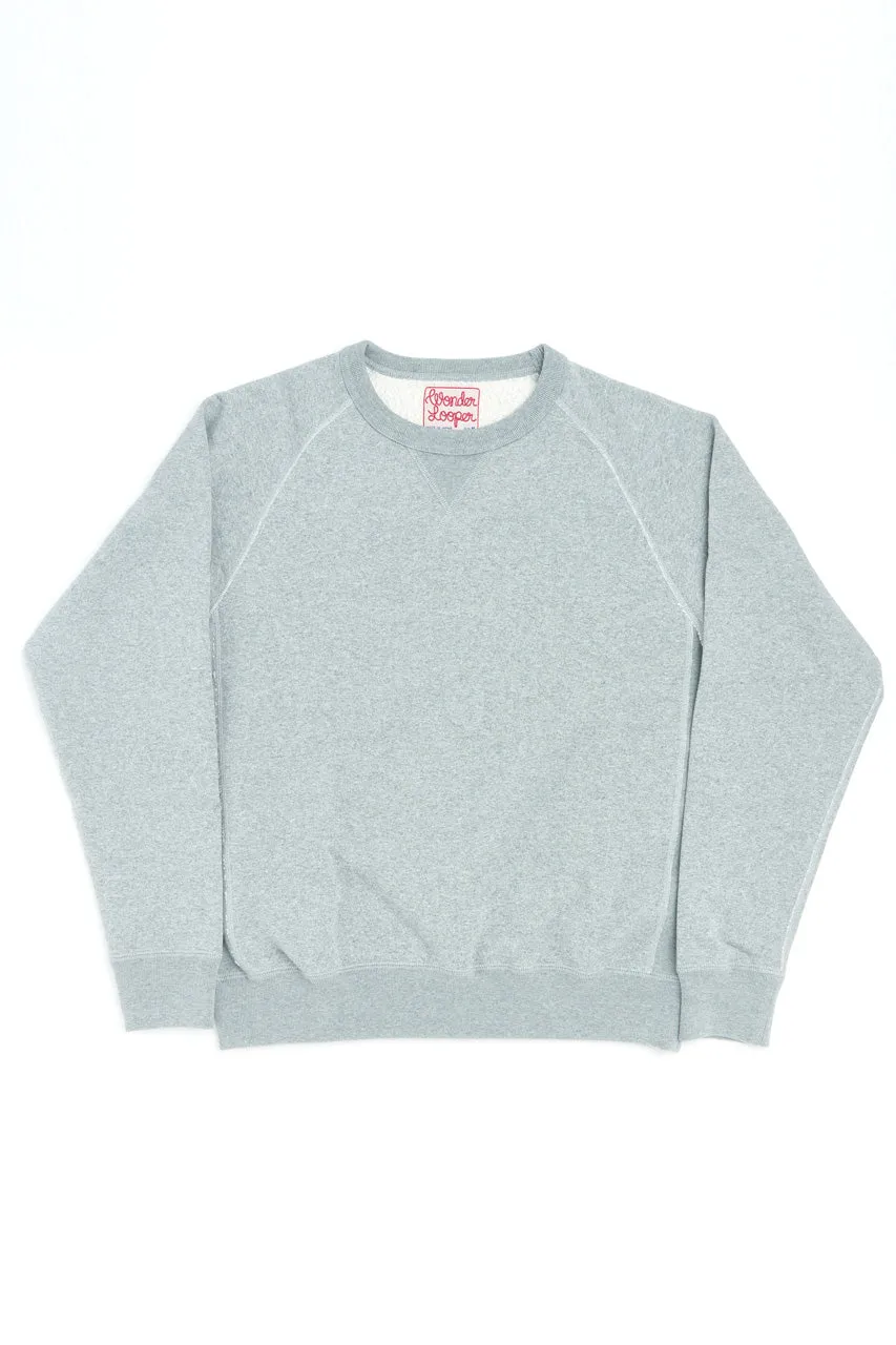 Wonder Looper Crewneck Super Looper French Terry Heather Grey