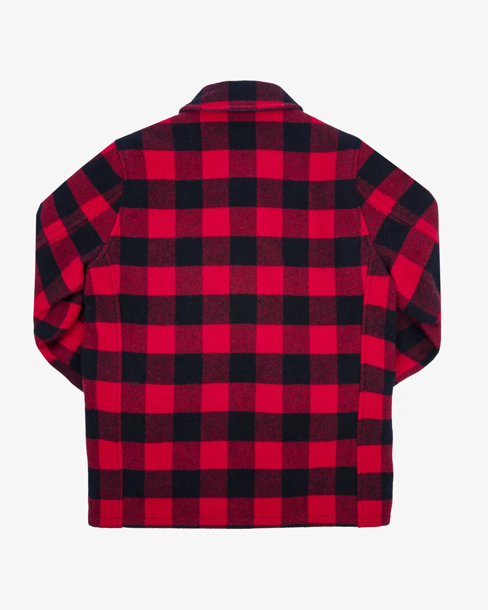 Wool Buffalo Check Hunting Jacket - Red